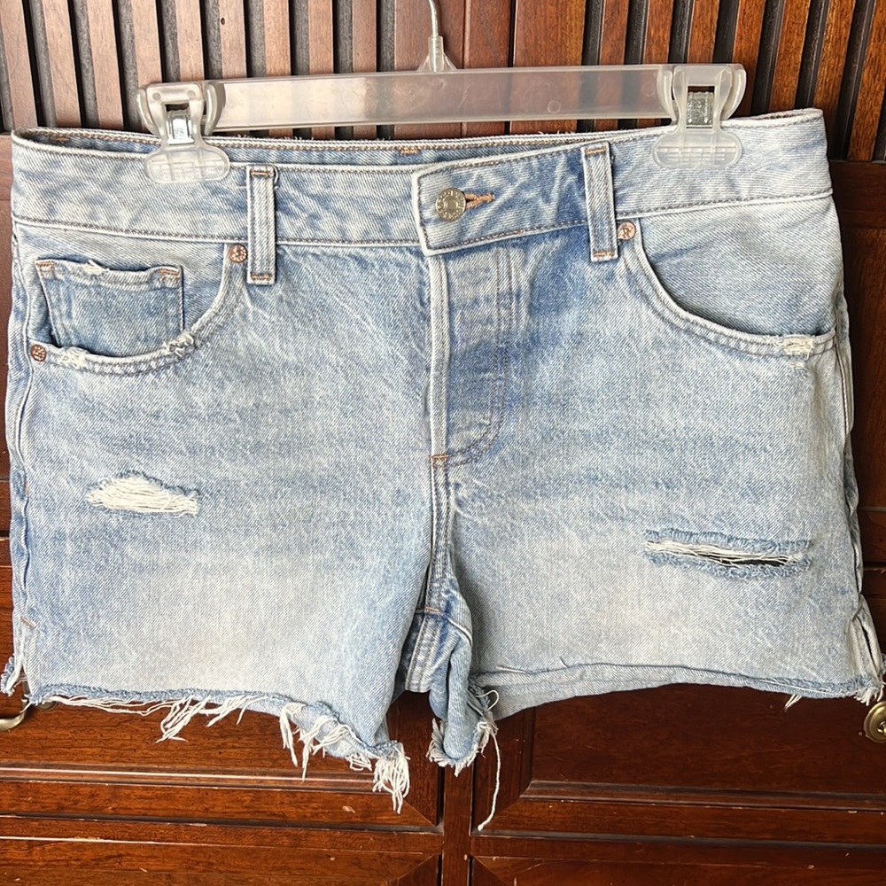 Express Boyfriend Midi Shorts